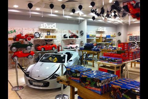 Selfridges toy shop car